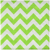 Disposable Chevron Print Beverage Napkins Tableware, 16 Pieces, Made from Paper, Kiwi Green, by Amscan